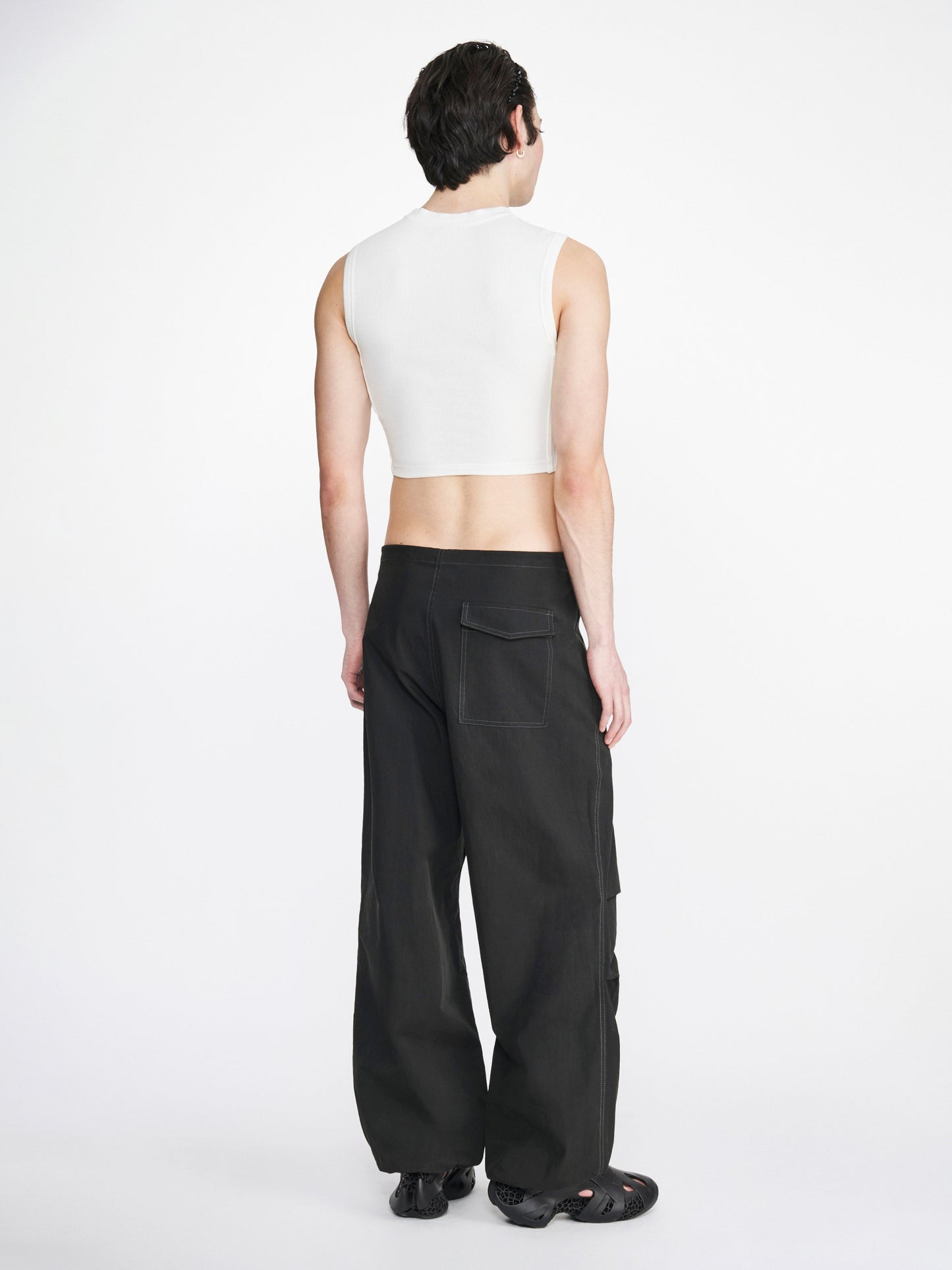 DION LEE | Toggle Parachute Pants | Black