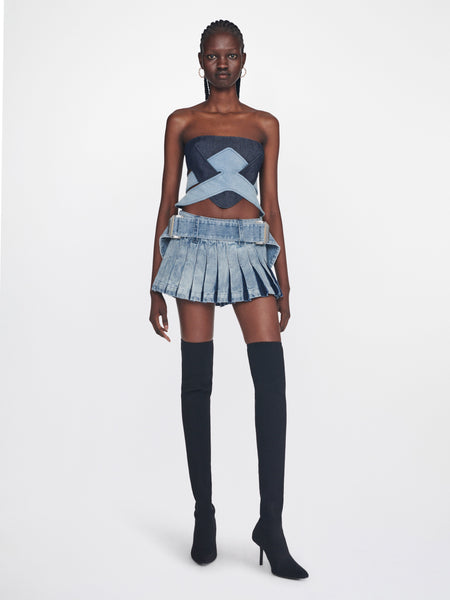 【in a row】Dart Denim Mini Skirt 0400021555772?wid=900