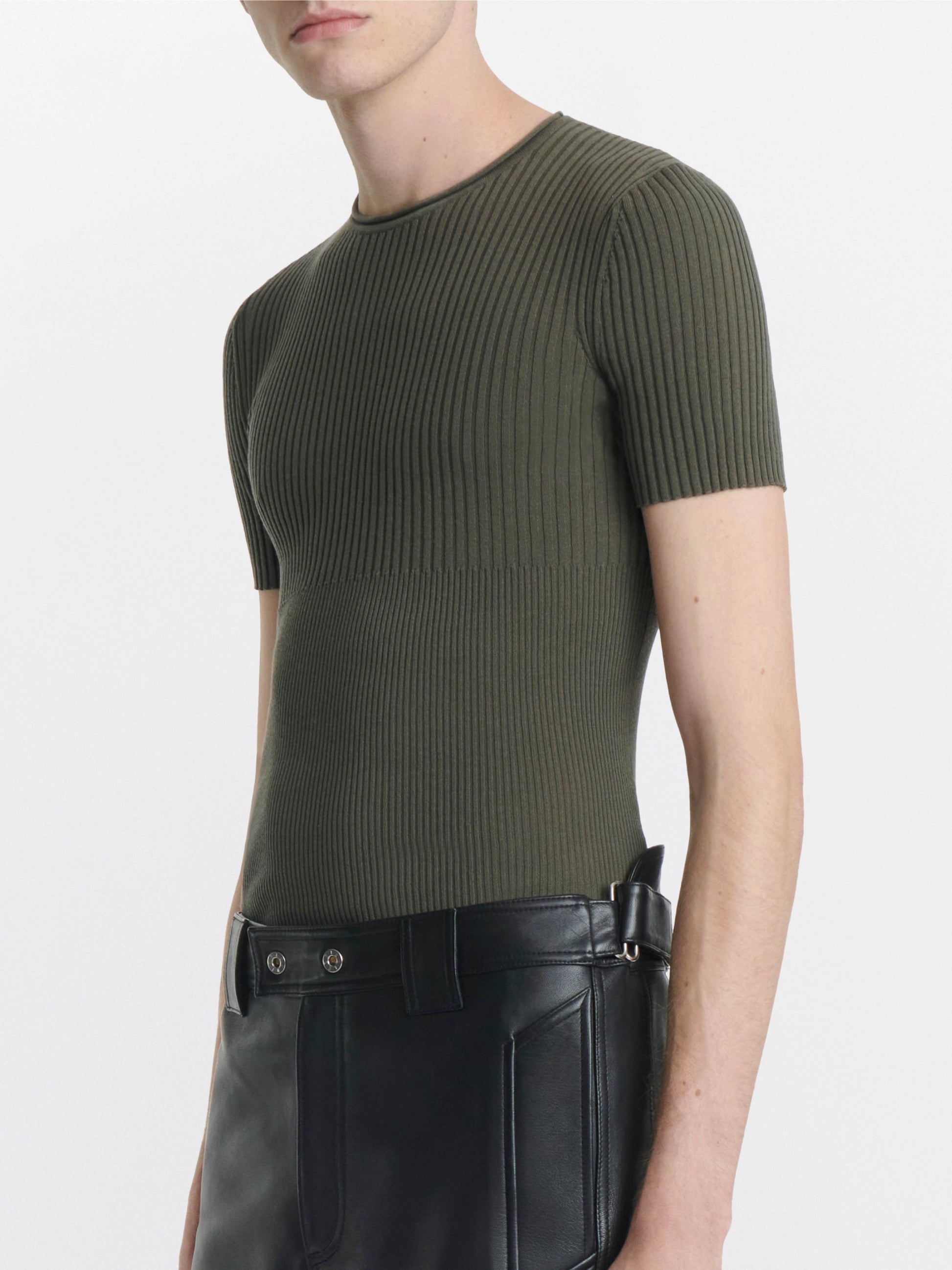 GRADIENT RIB T-SHIRT