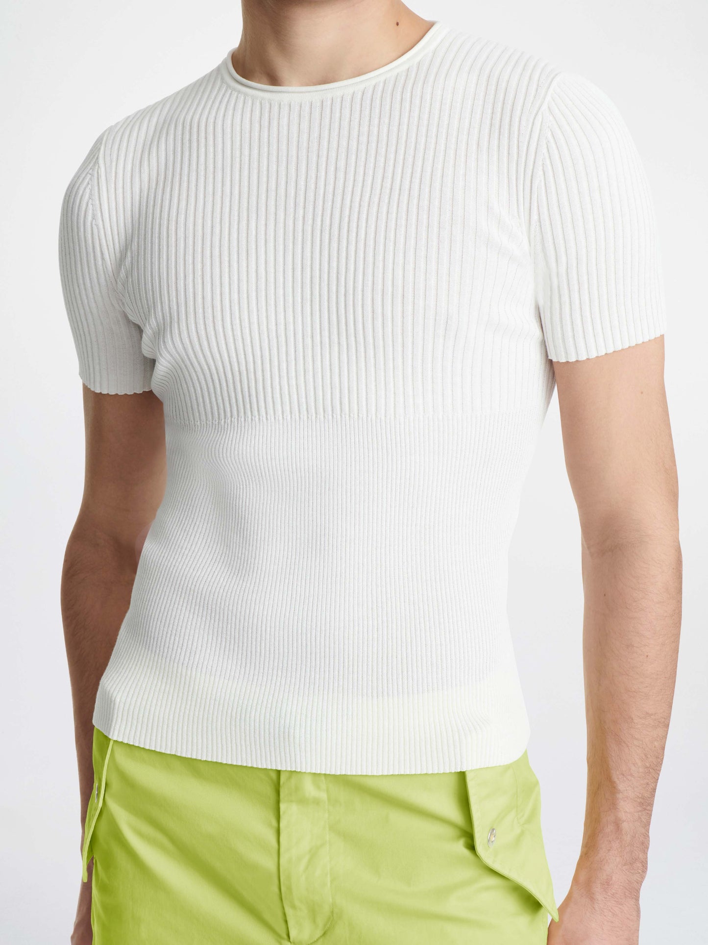 GRADIENT RIB T-SHIRT