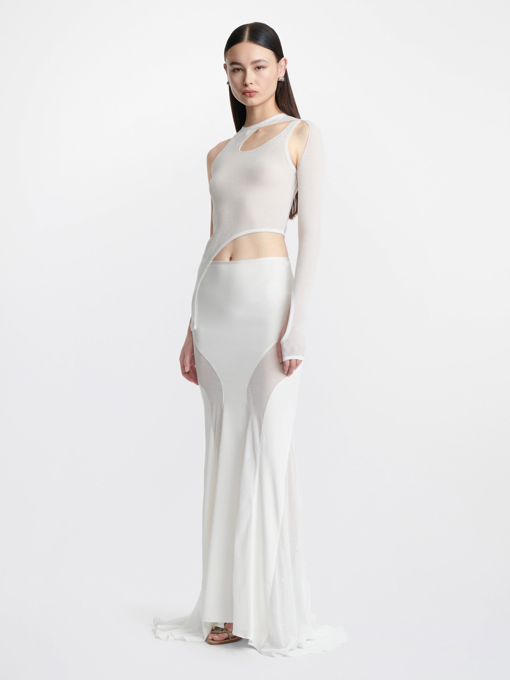 LIGHT CREPE GRADIENT SKIRT