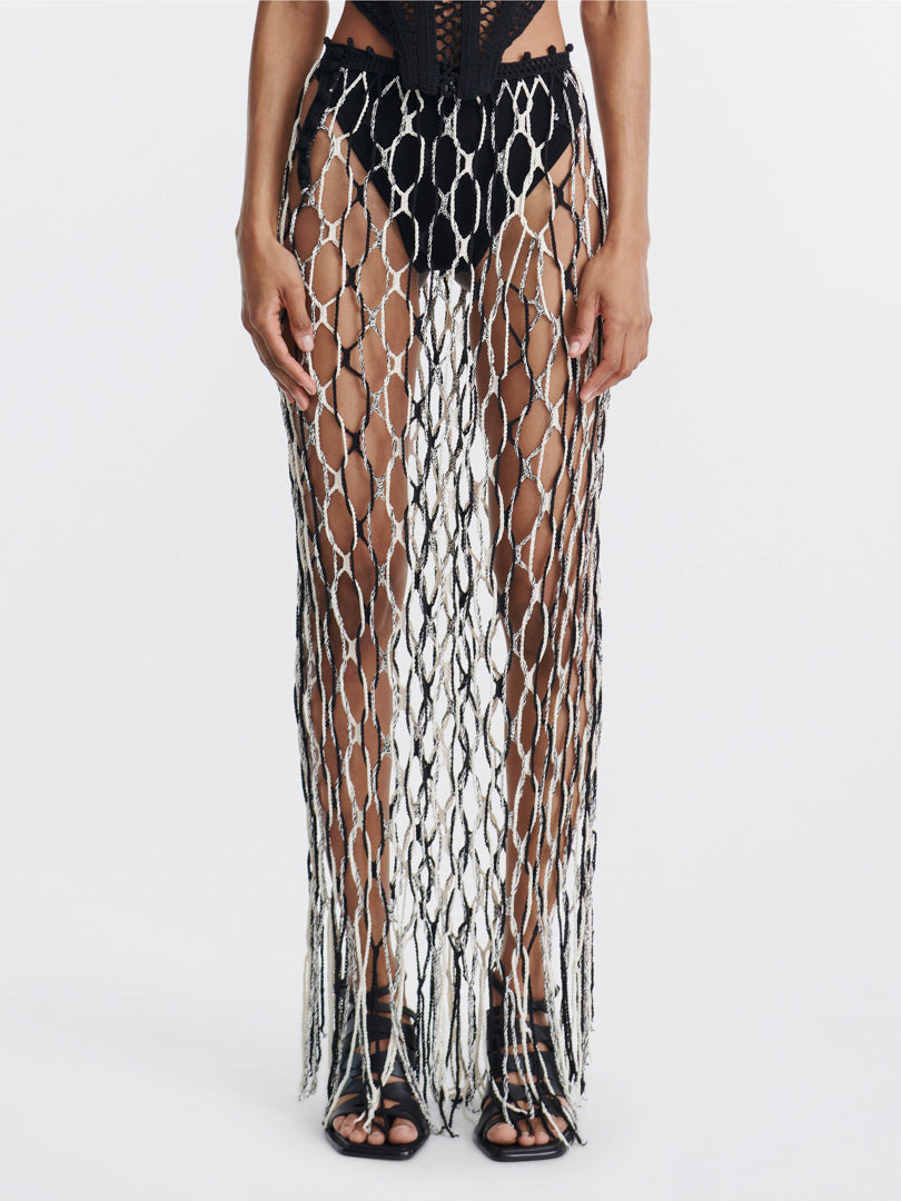 GIL NET CROCHET SKIRT