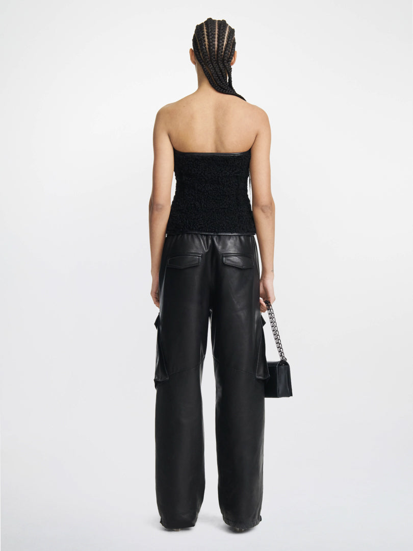 REVERSIBLE SHEARLING CORSET