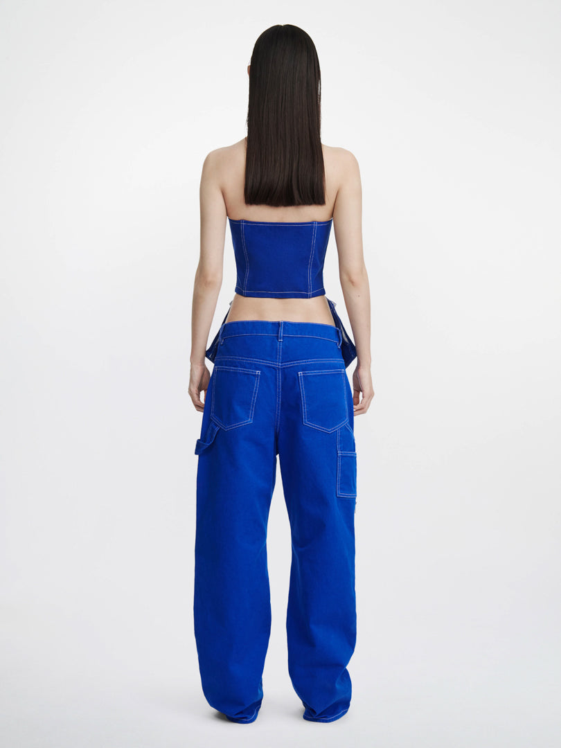 DENIM POCKET CORSET
