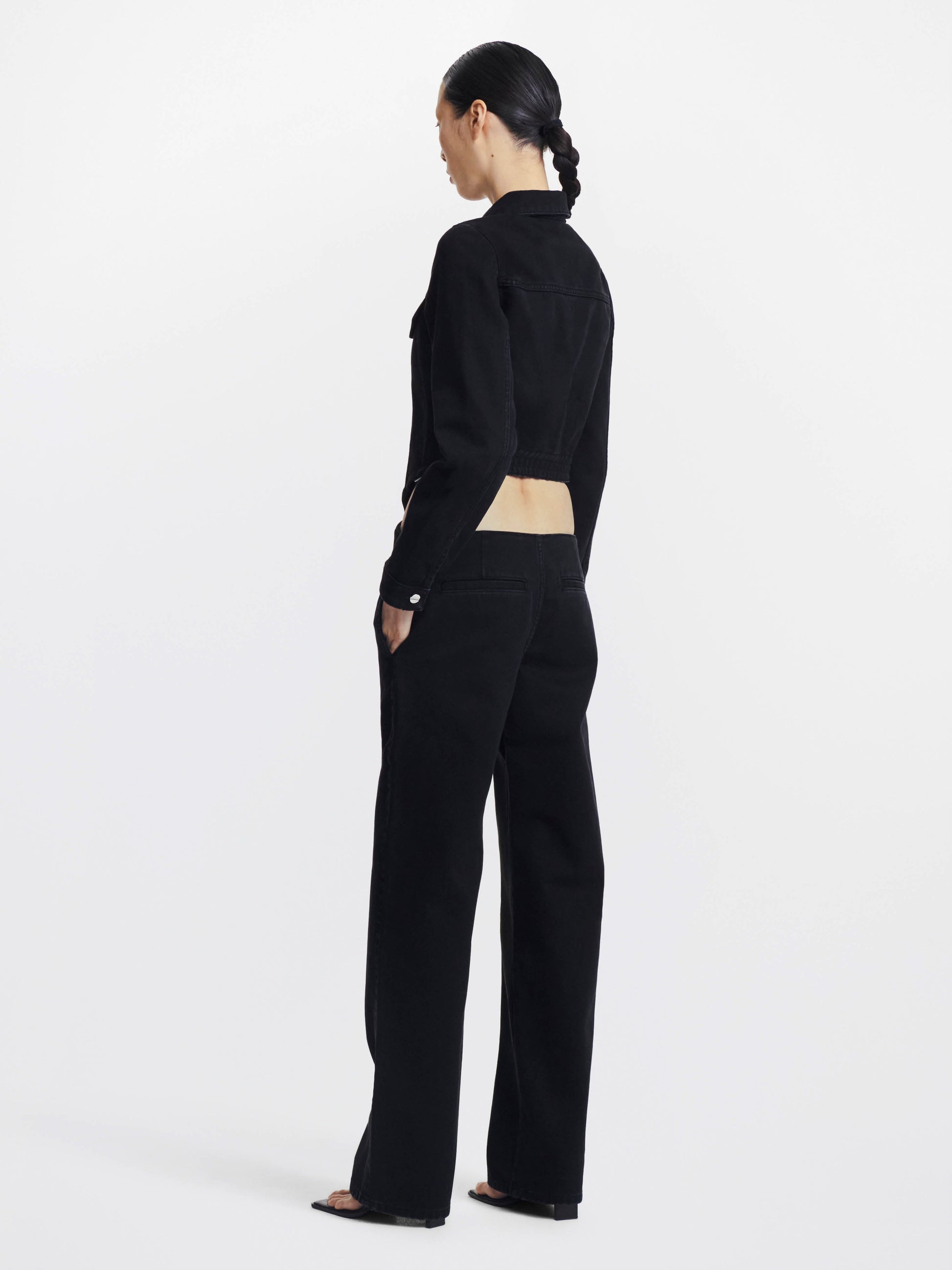 【関税込み】Dion Lee ブラック Corset デニムジャケット Dion Lee Black Corset Denim Jacket | ModeSens