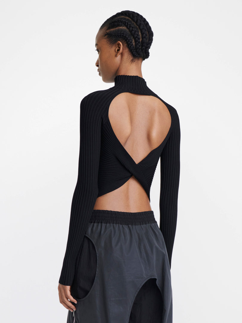 TWIST BACK LS TOP