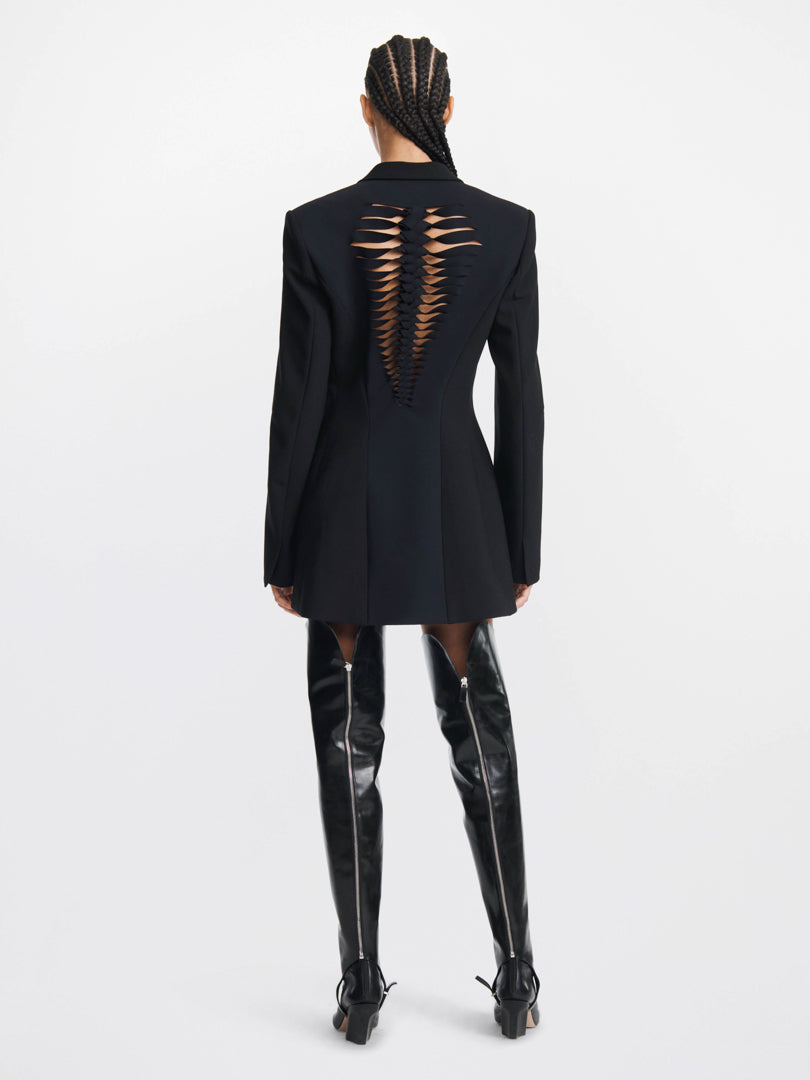 DARTED FILTER BLAZER DRESS