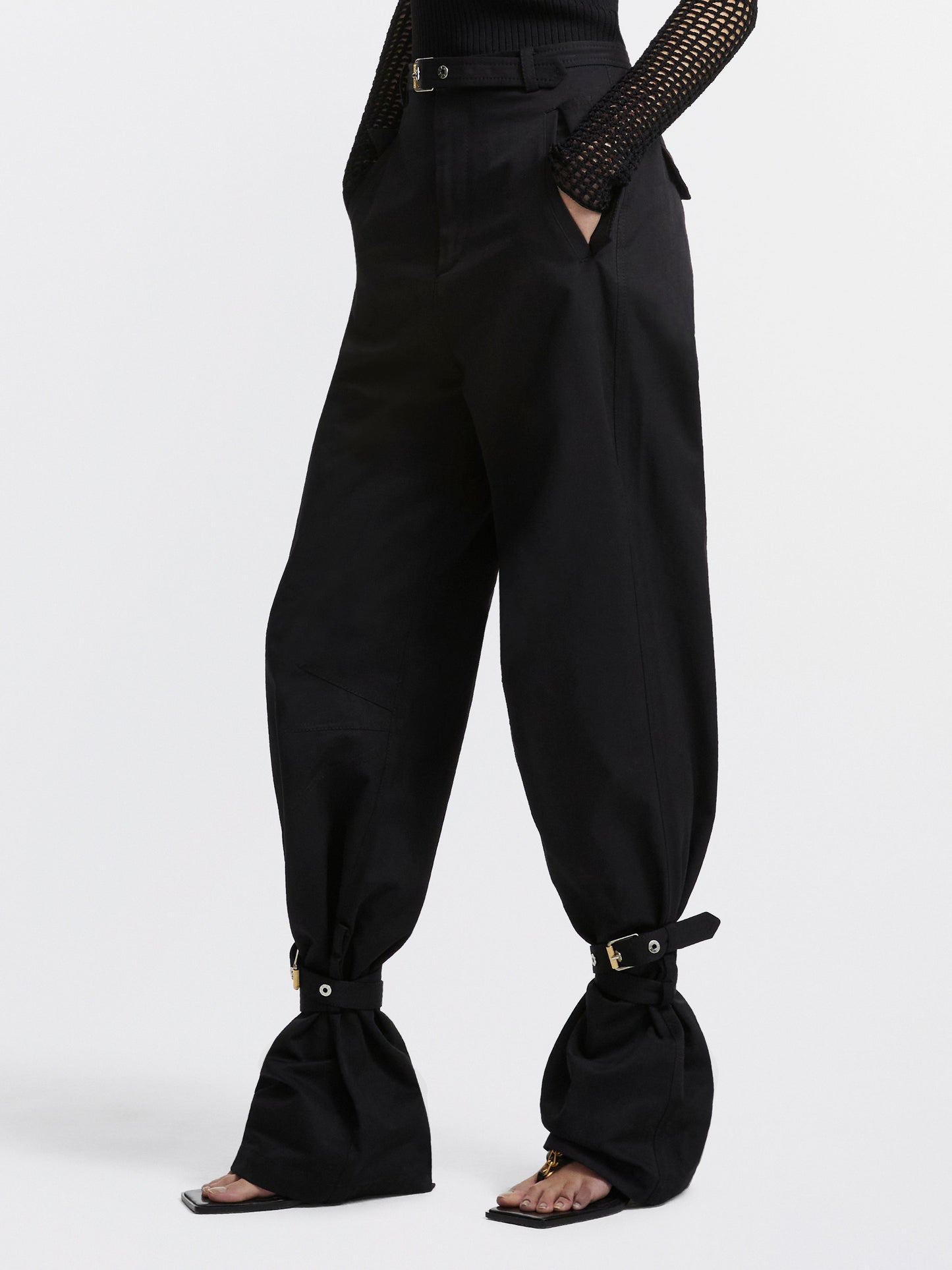 BELTED BLOUSON PANT