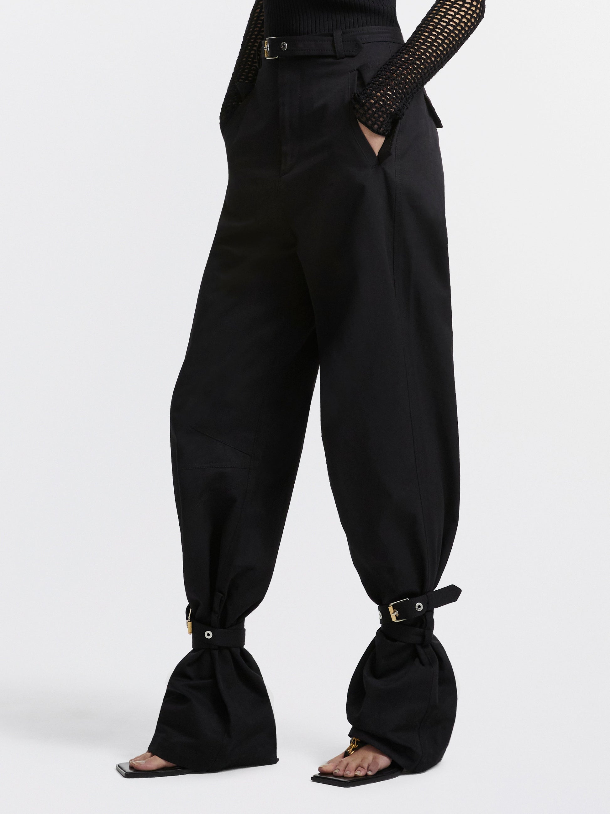 BELTED BLOUSON PANT