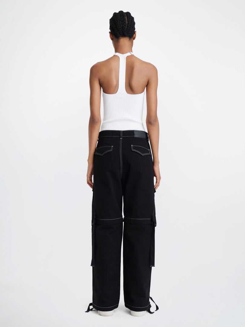 DENIM PARACHUTE PANT