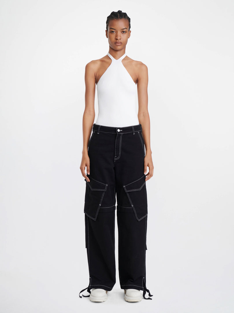 DENIM PARACHUTE PANT