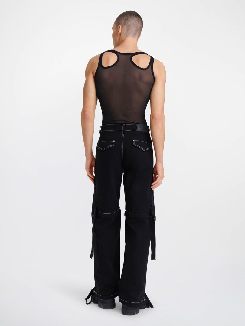 DENIM PARACHUTE PANT