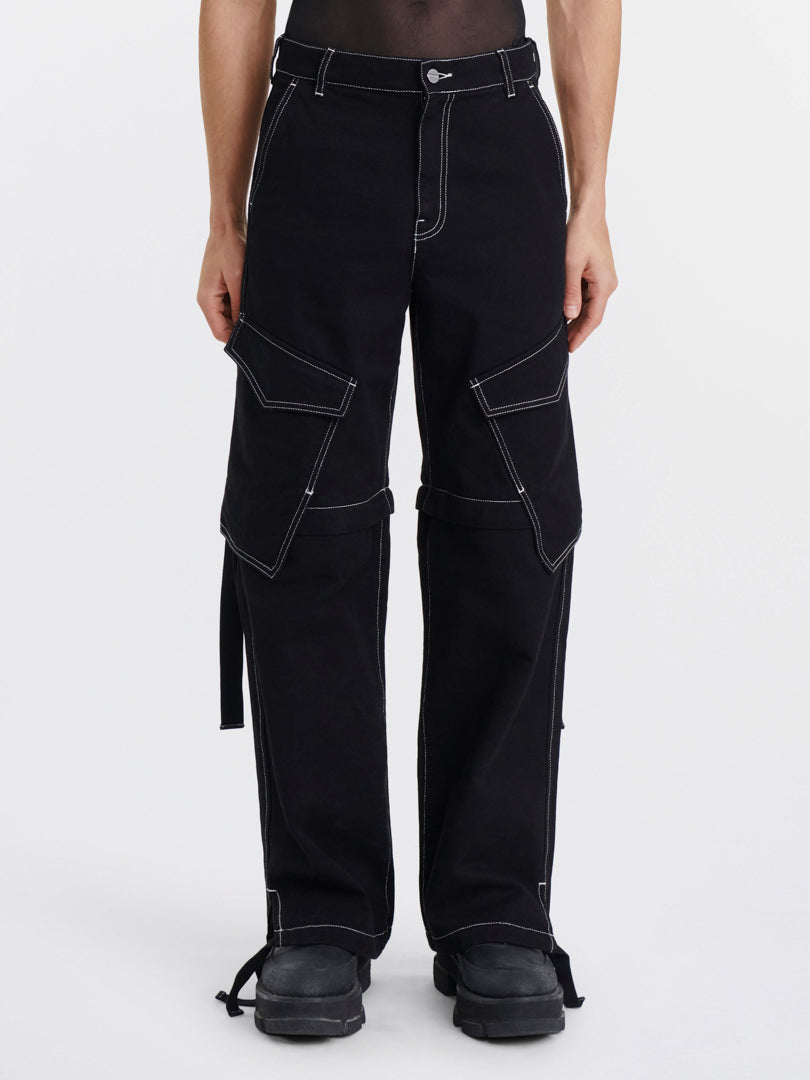 DENIM PARACHUTE PANT