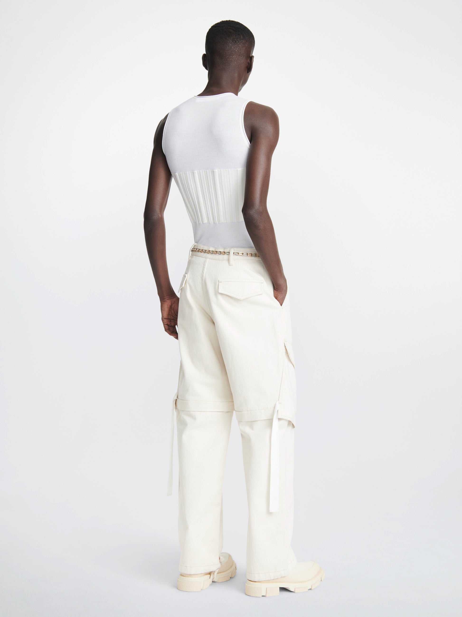 DENIM PARACHUTE PANT