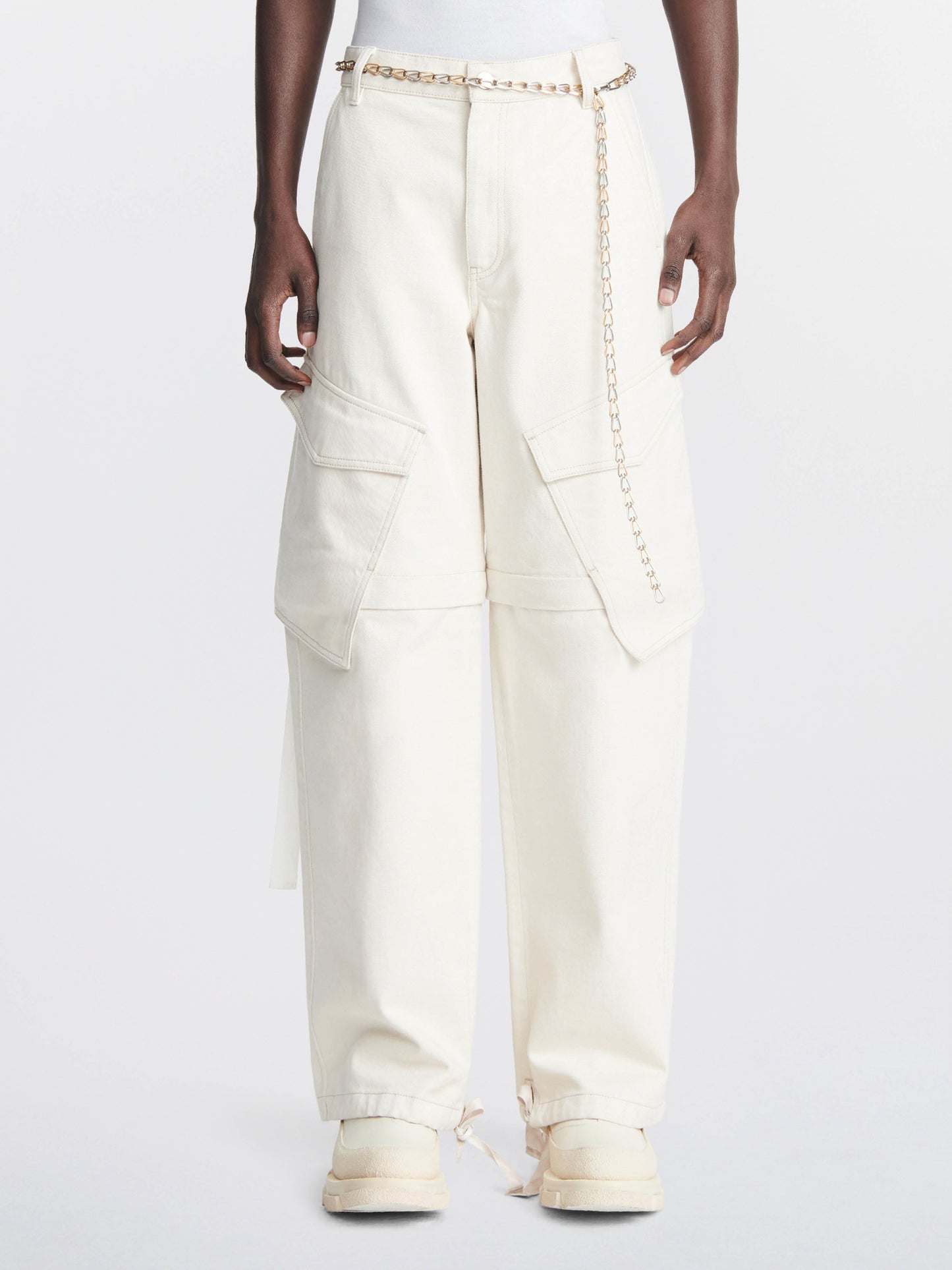 DENIM PARACHUTE PANT