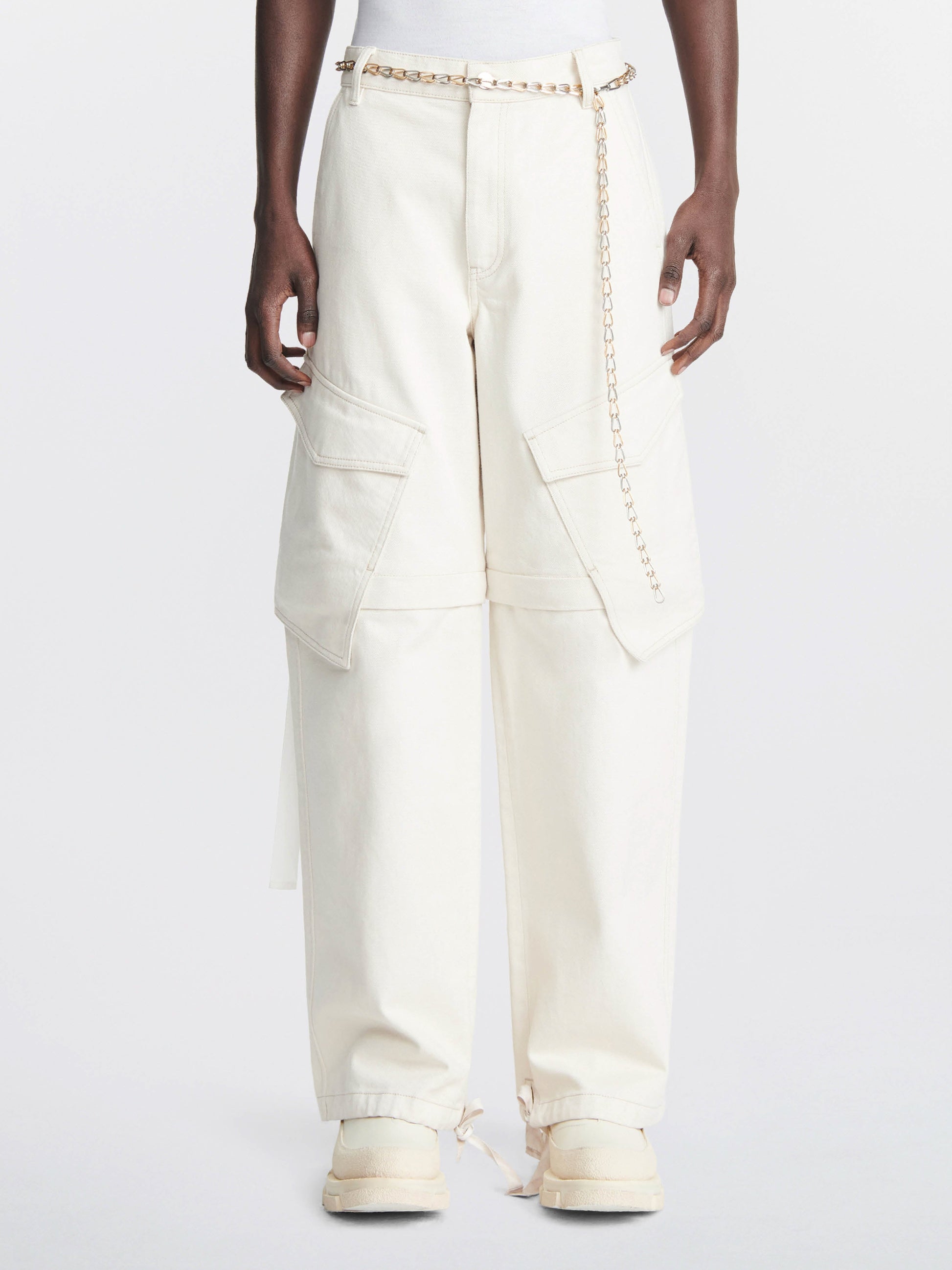 DENIM PARACHUTE PANT