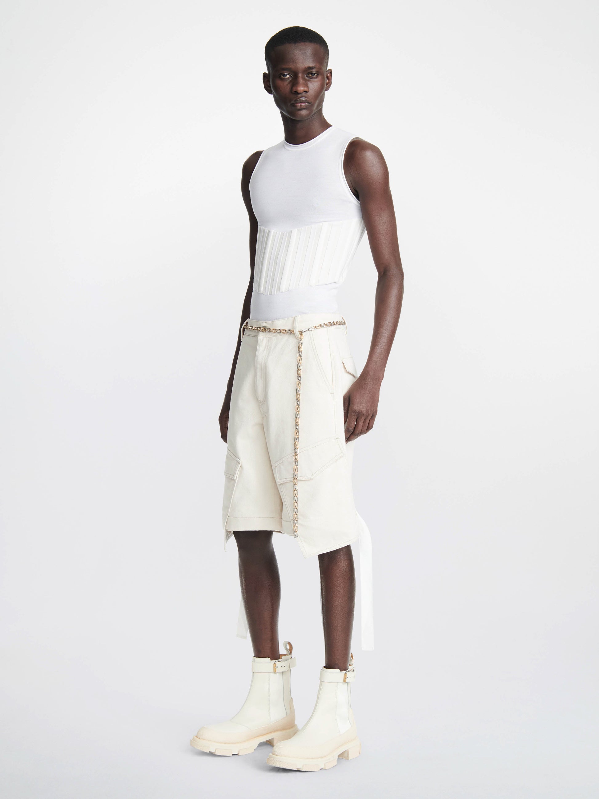 DENIM PARACHUTE PANT