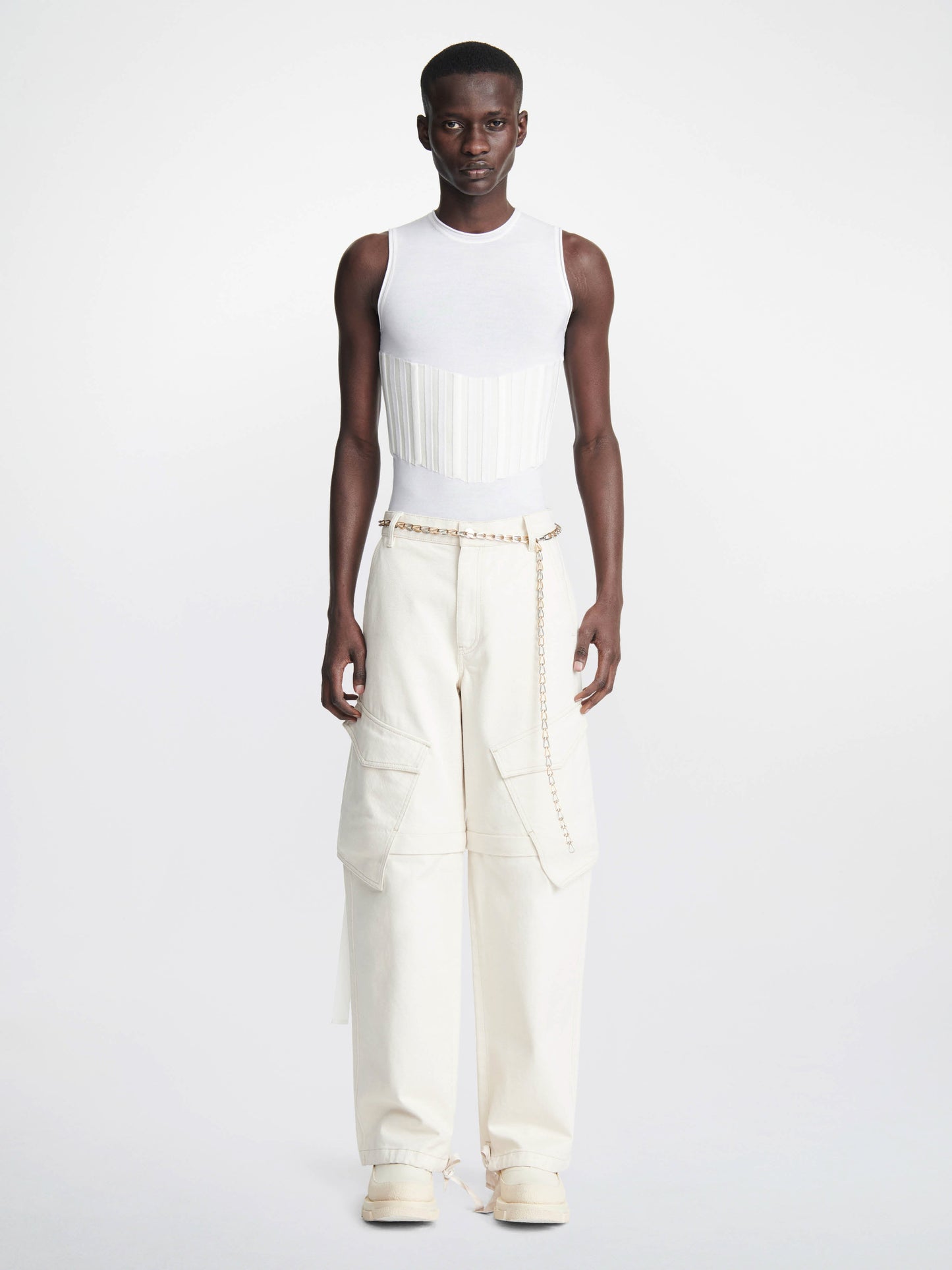 DENIM PARACHUTE PANT
