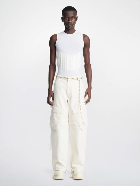 DENIM PARACHUTE PANT