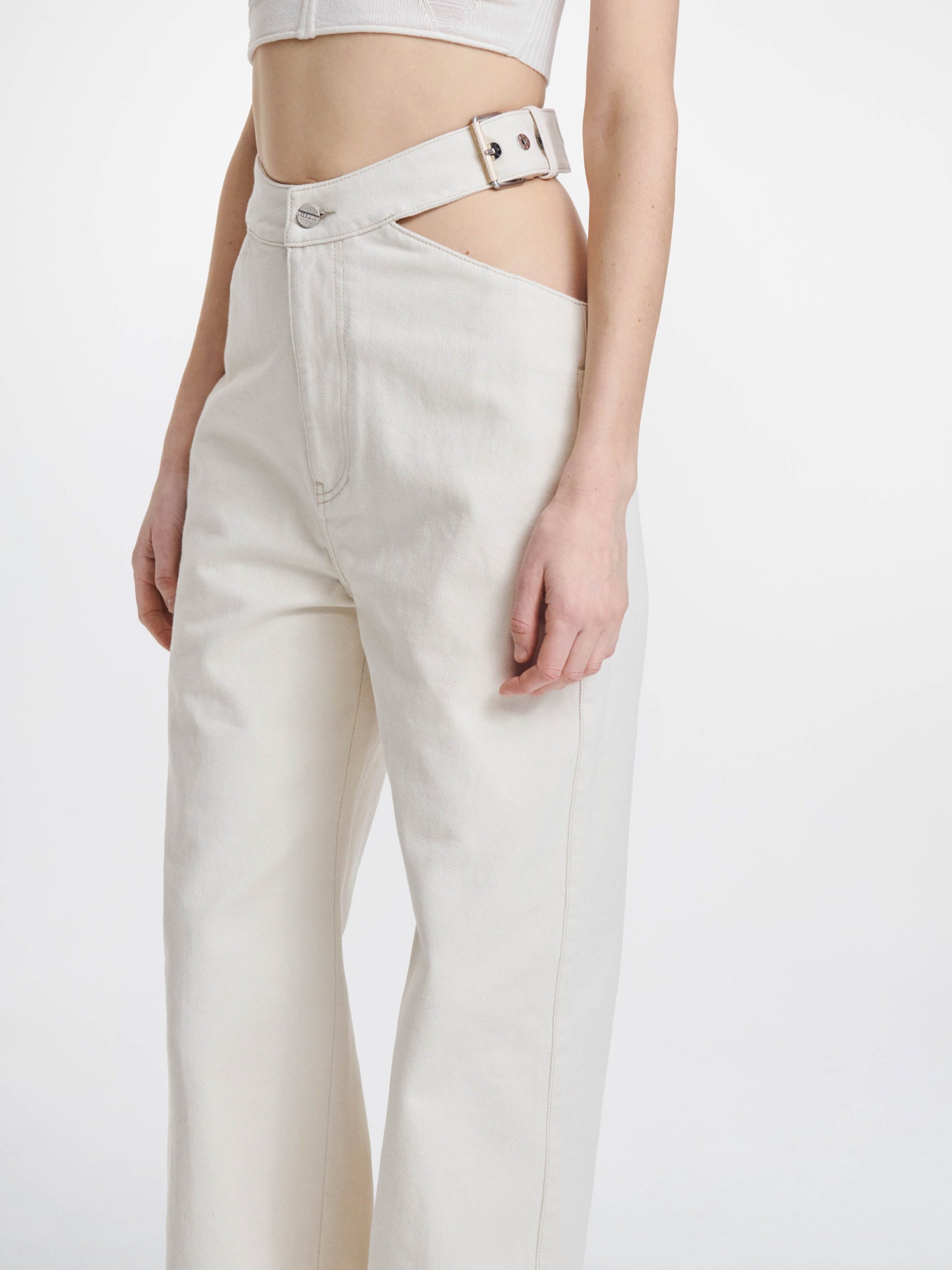 Y-FRONT DENIM TROUSER