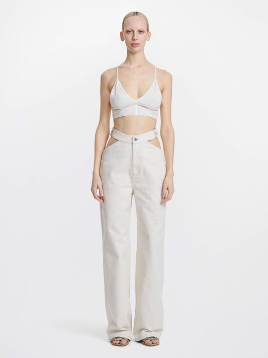 Y-FRONT DENIM TROUSER