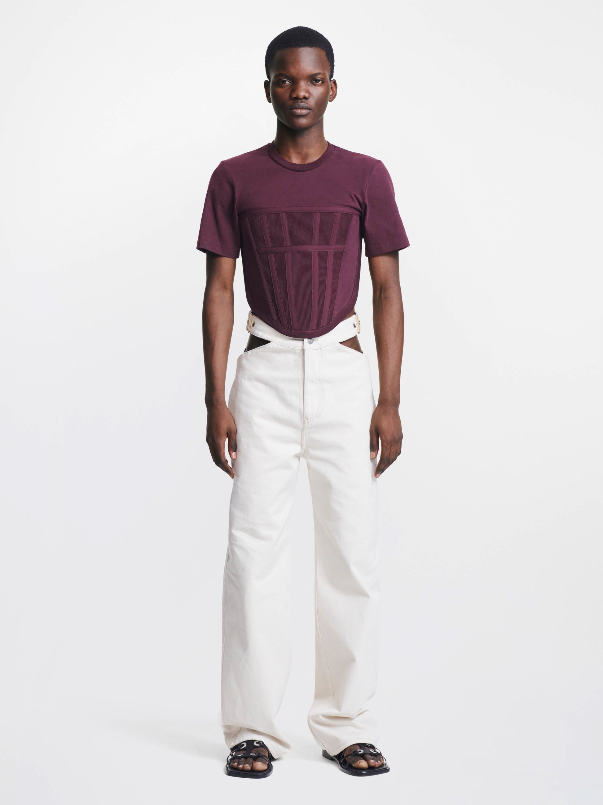 Y-FRONT DENIM TROUSER