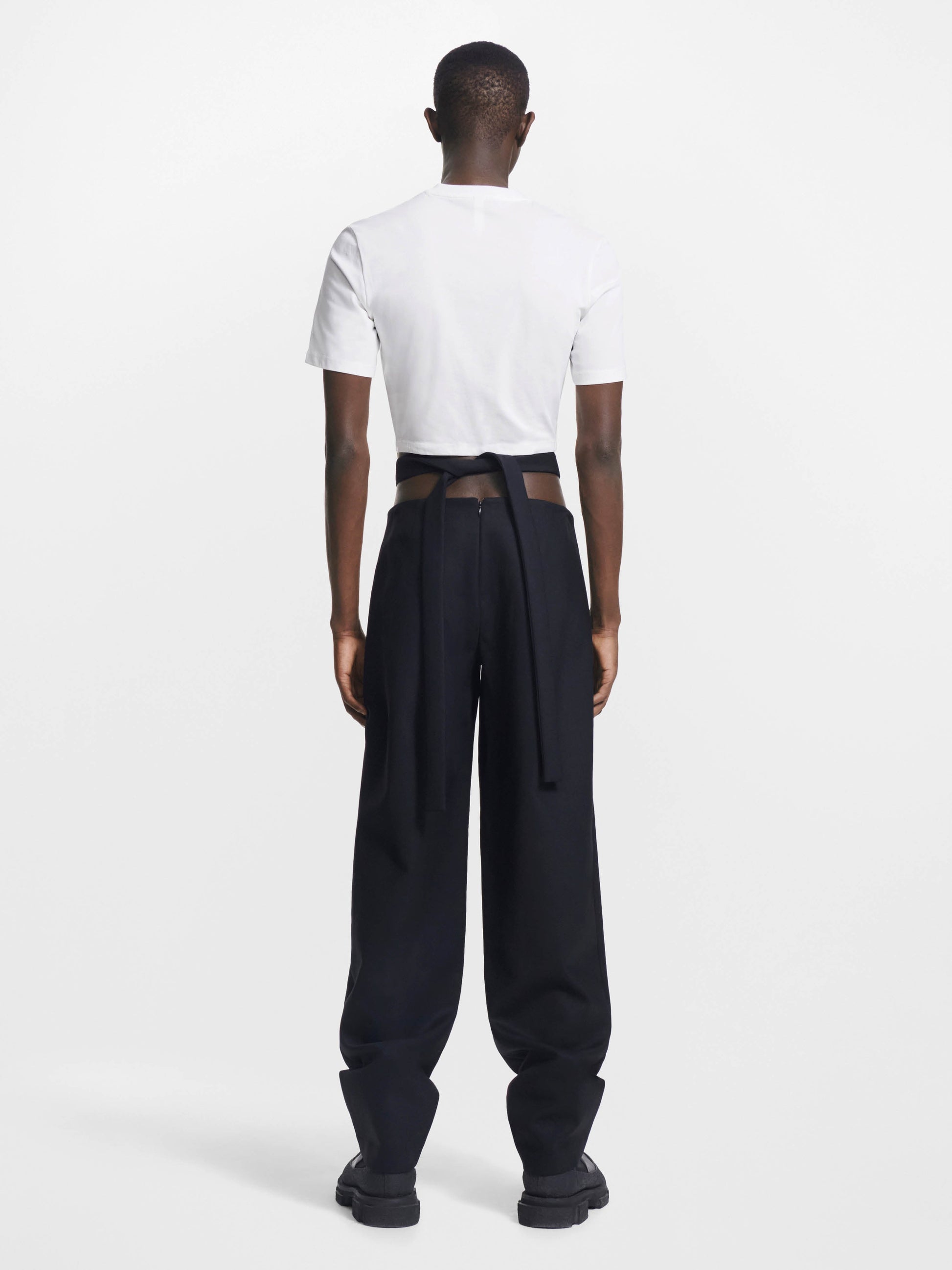 Y FRONT WOOL PANT