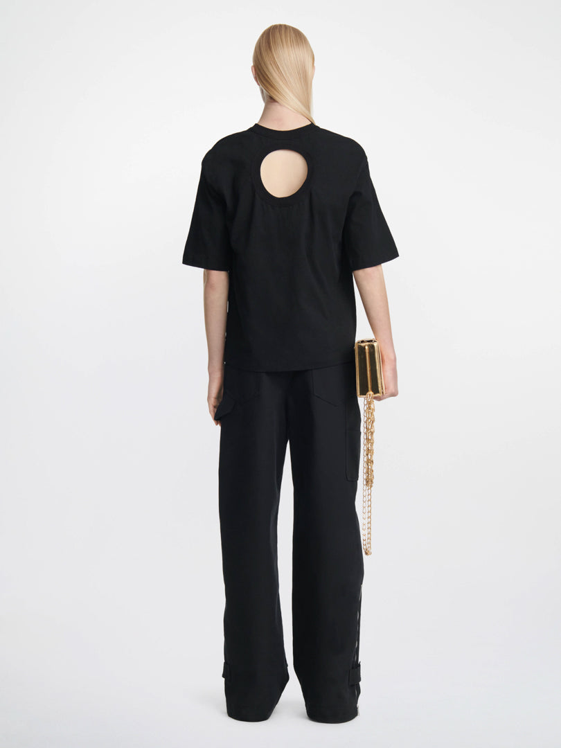 CIRCULAR RIB TEE