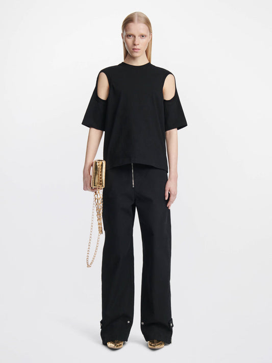 CIRCULAR RIB TEE