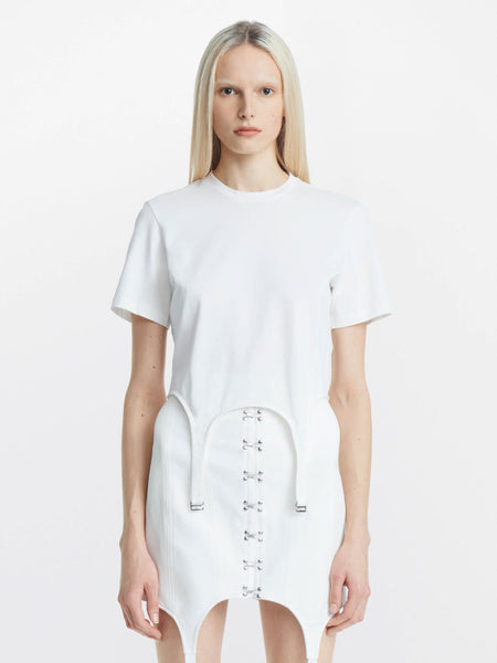 ◆LEE◆ Lee Dungarees Ringer T-Shirt Ivory Lee Ringer Tee Tshirt für Damen : Amazon.de: Fashion