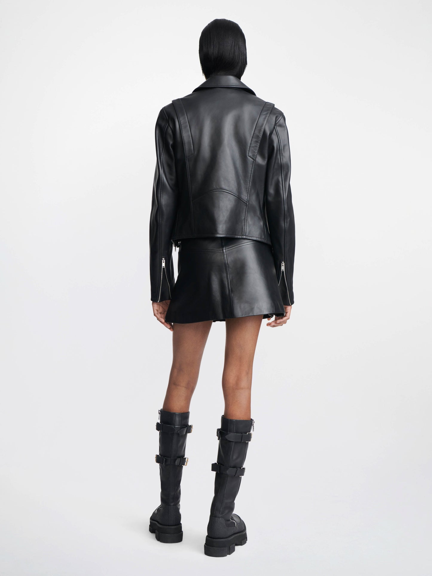 CORSET ZIP BIKER JACKET