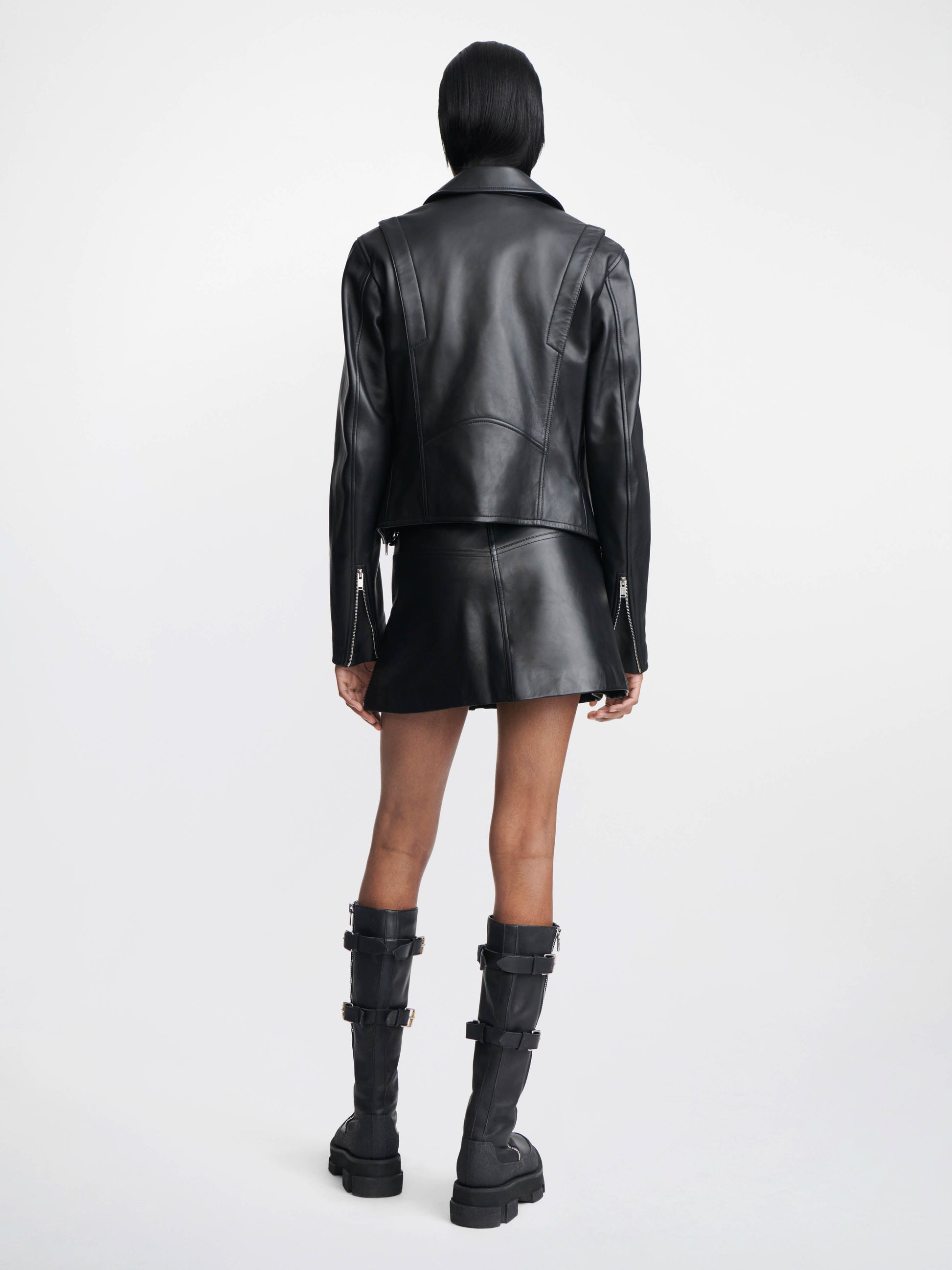 CORSET ZIP BIKER JACKET