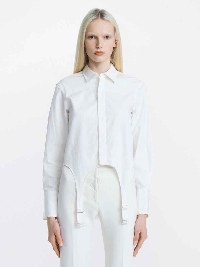 GARTER COTTON TAPE SHIRT