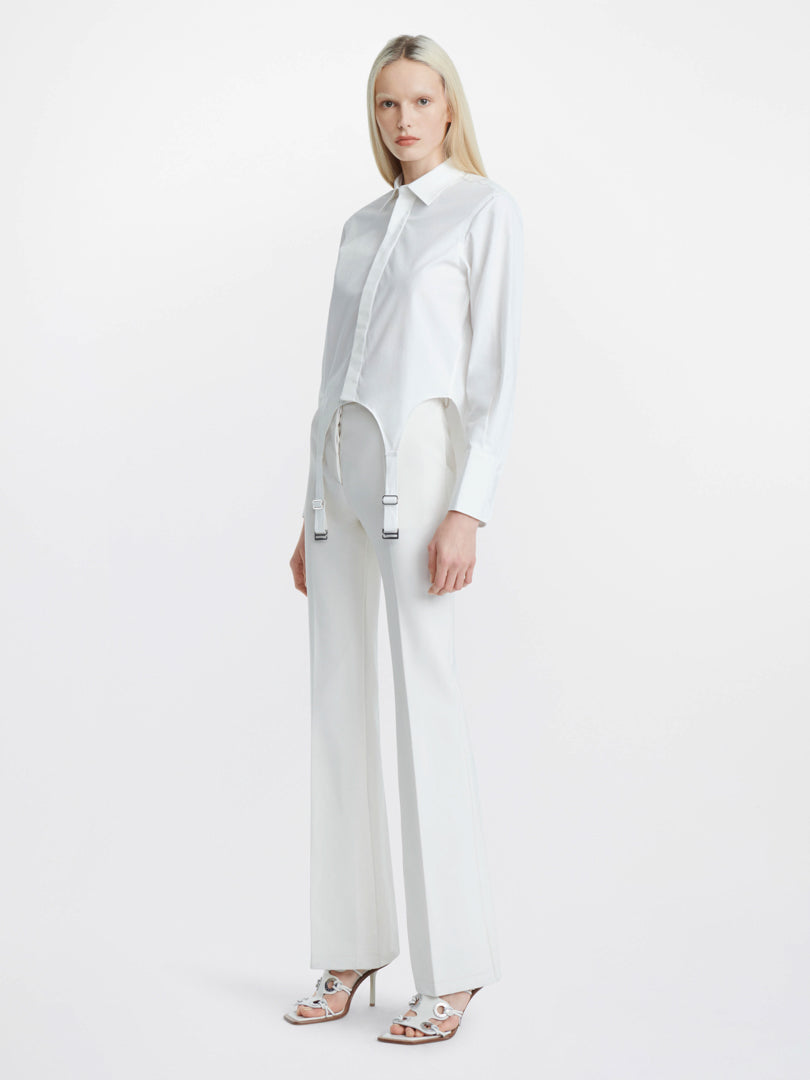 GARTER COTTON TAPE SHIRT