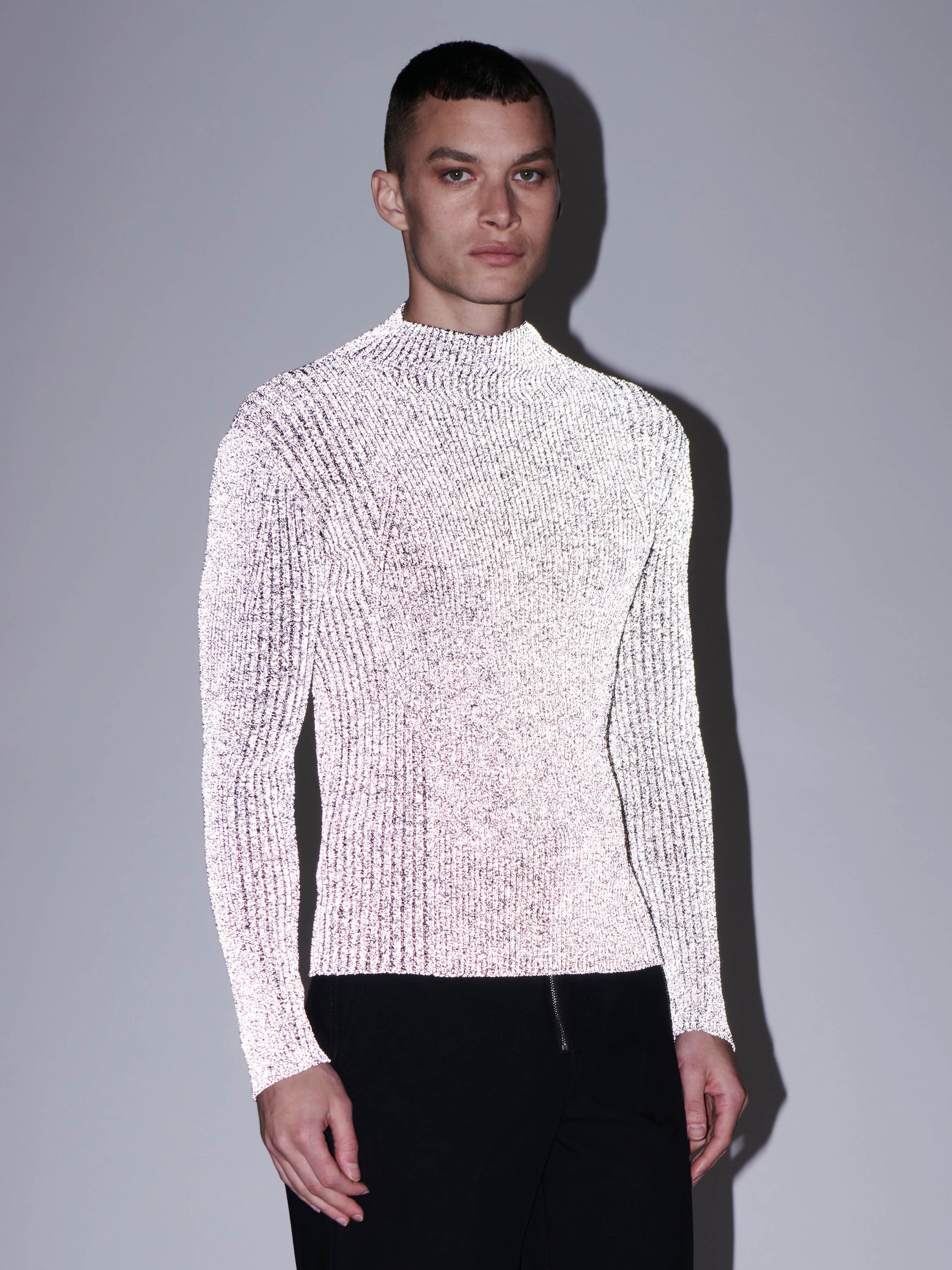 LIGHT REFLECTIVE RIB SKIVVY