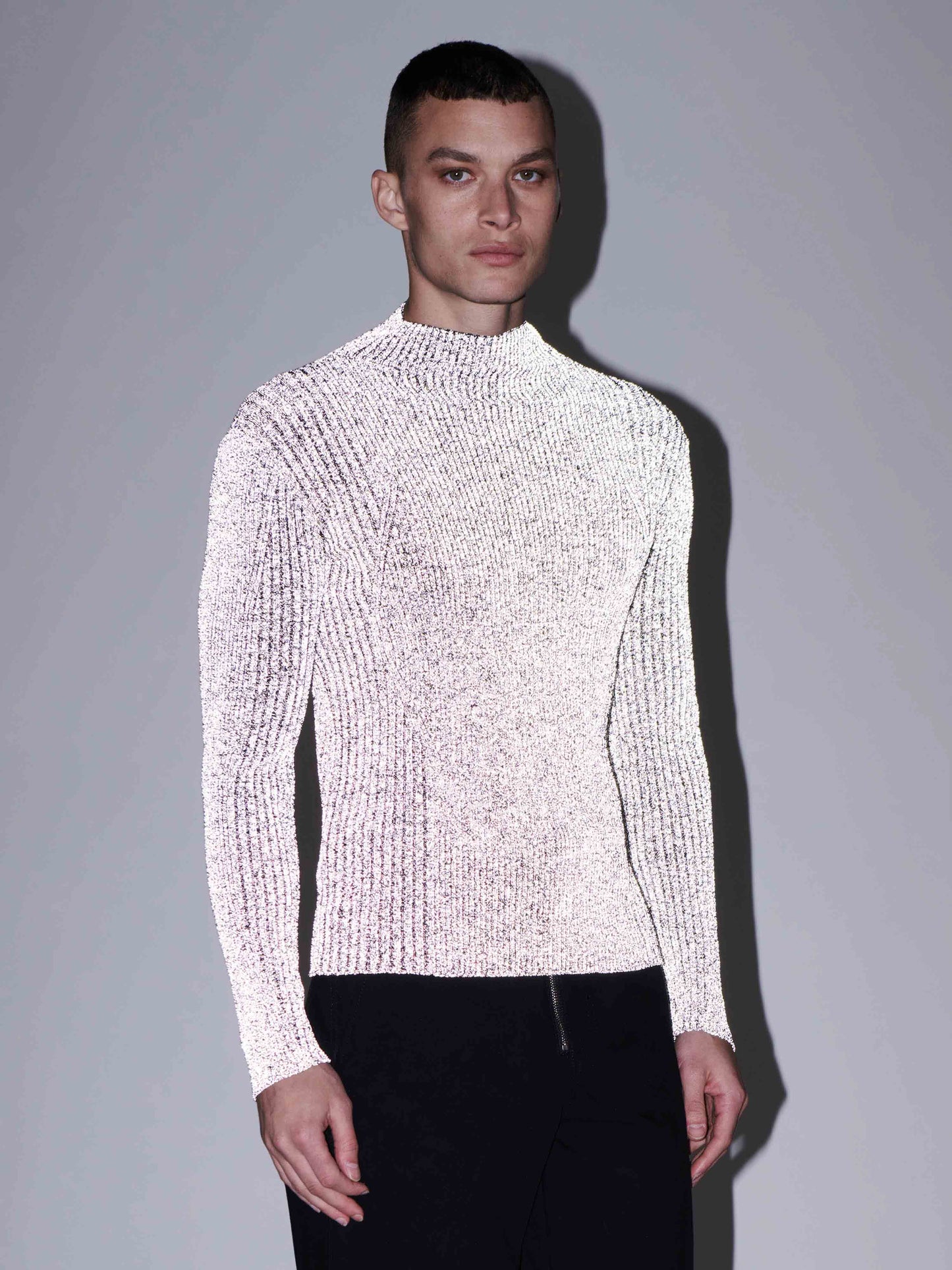 LIGHT REFLECTIVE RIB SKIVVY