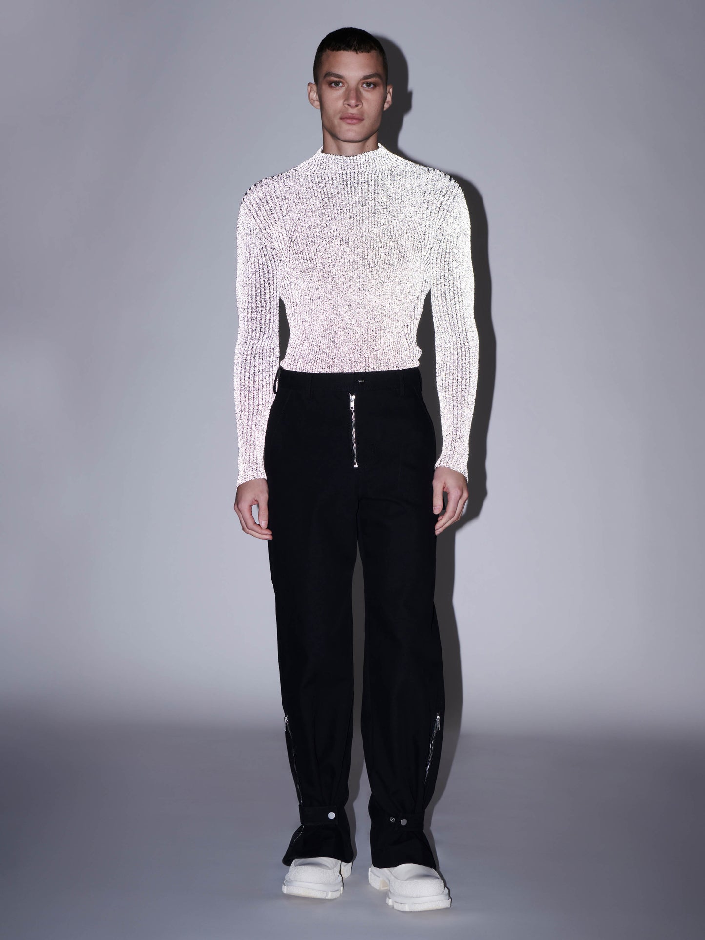 LIGHT REFLECTIVE RIB SKIVVY