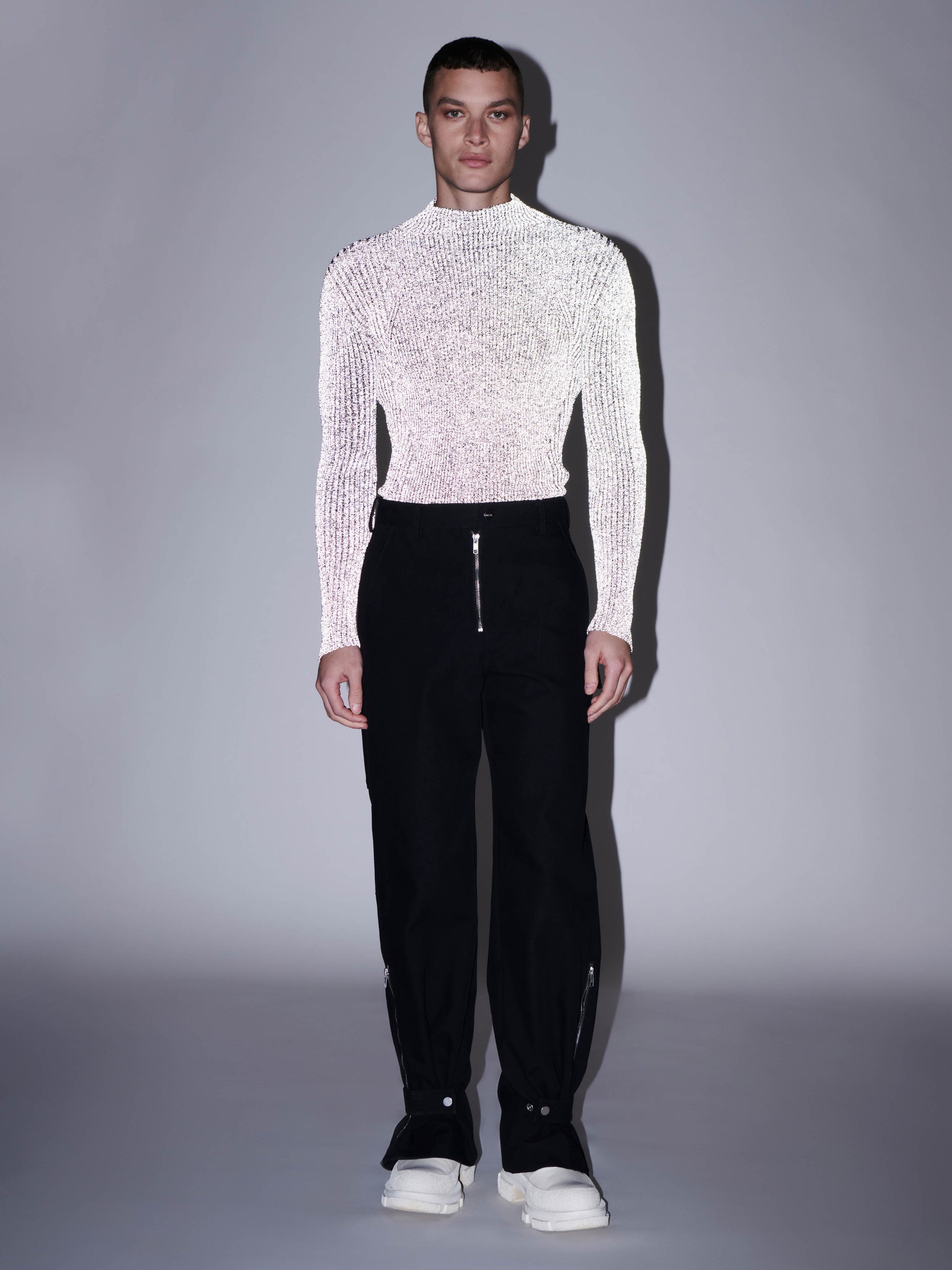 LIGHT REFLECTIVE RIB SKIVVY