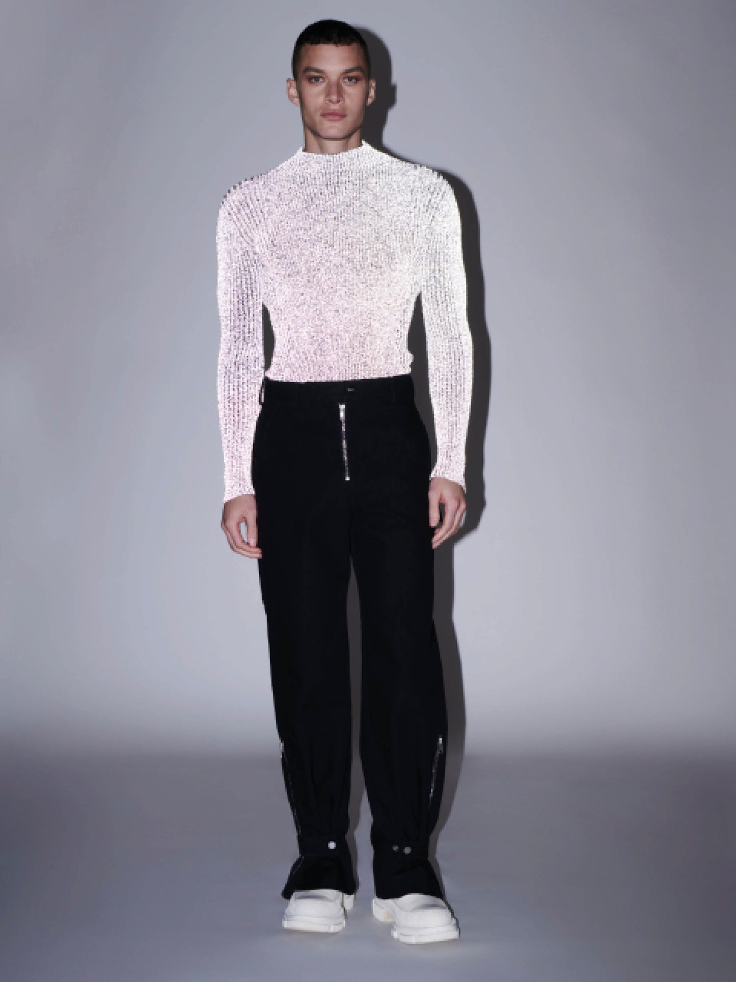LIGHT REFLECTIVE RIB SKIVVY