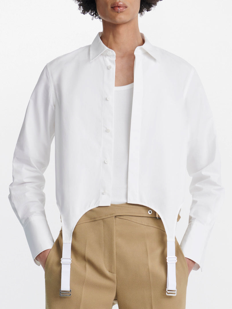 GARTER COTTON TAPE SHIRT