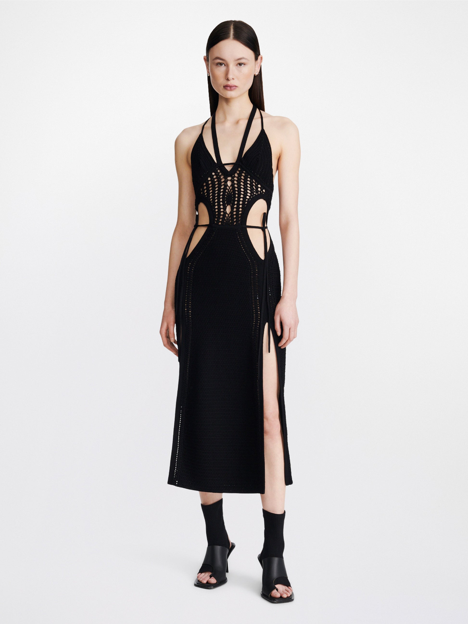 Dion lee black dress best sale