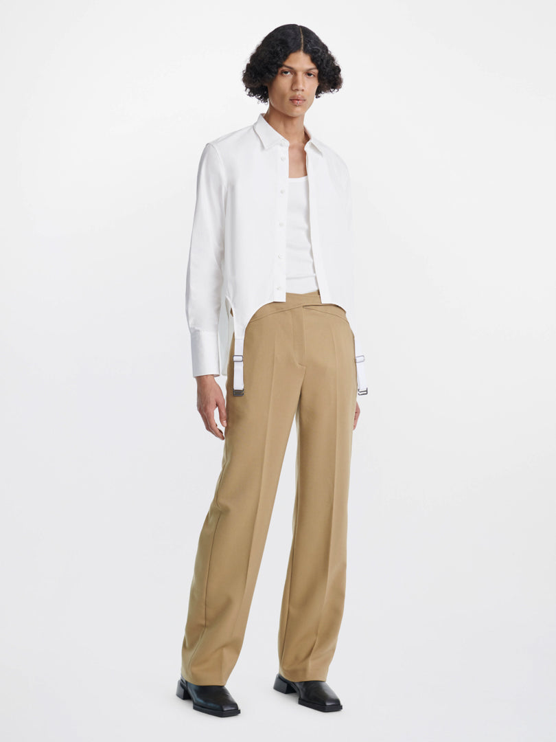 GARTER COTTON TAPE SHIRT