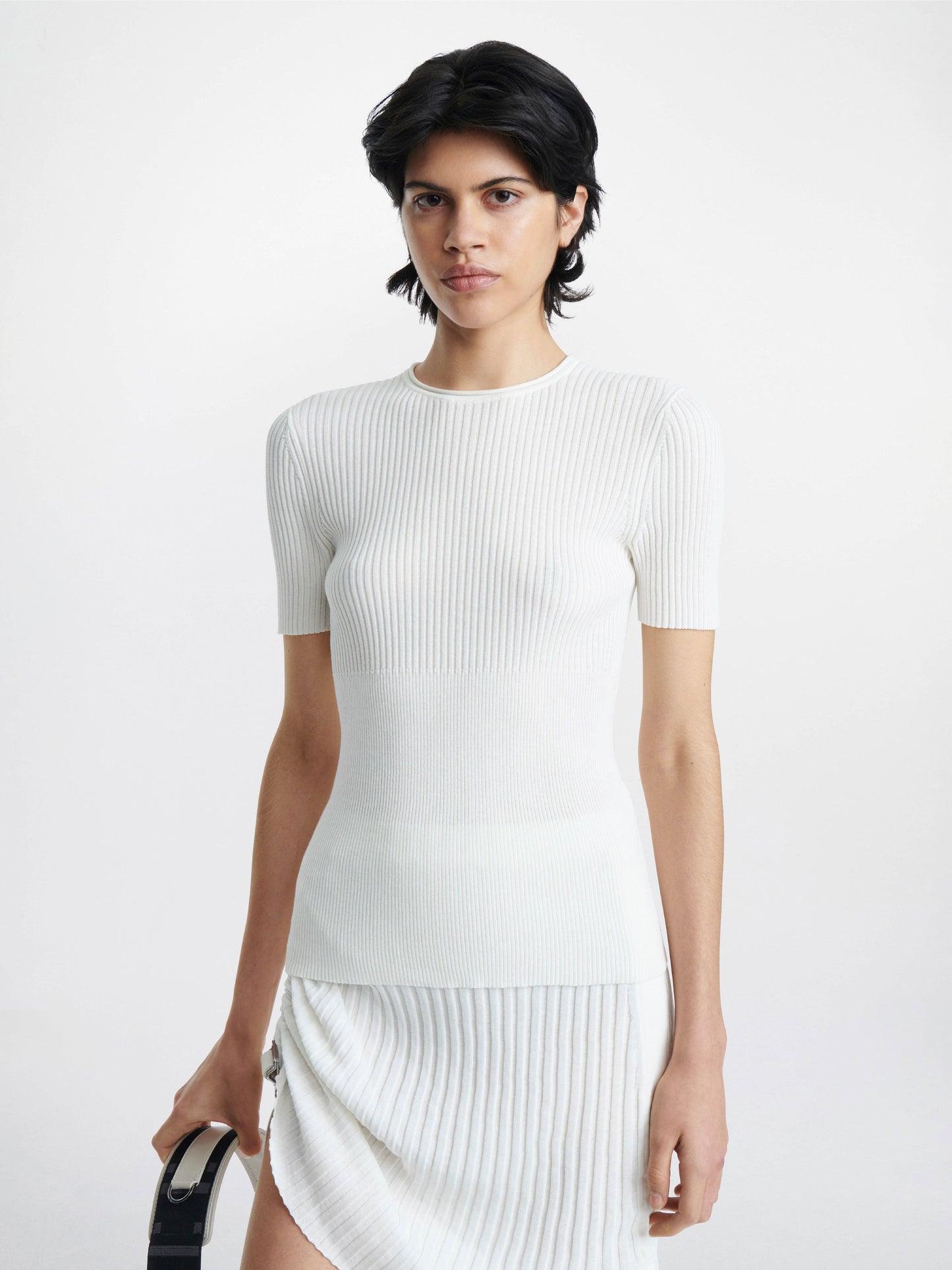 GRADIENT RIB T-SHIRT