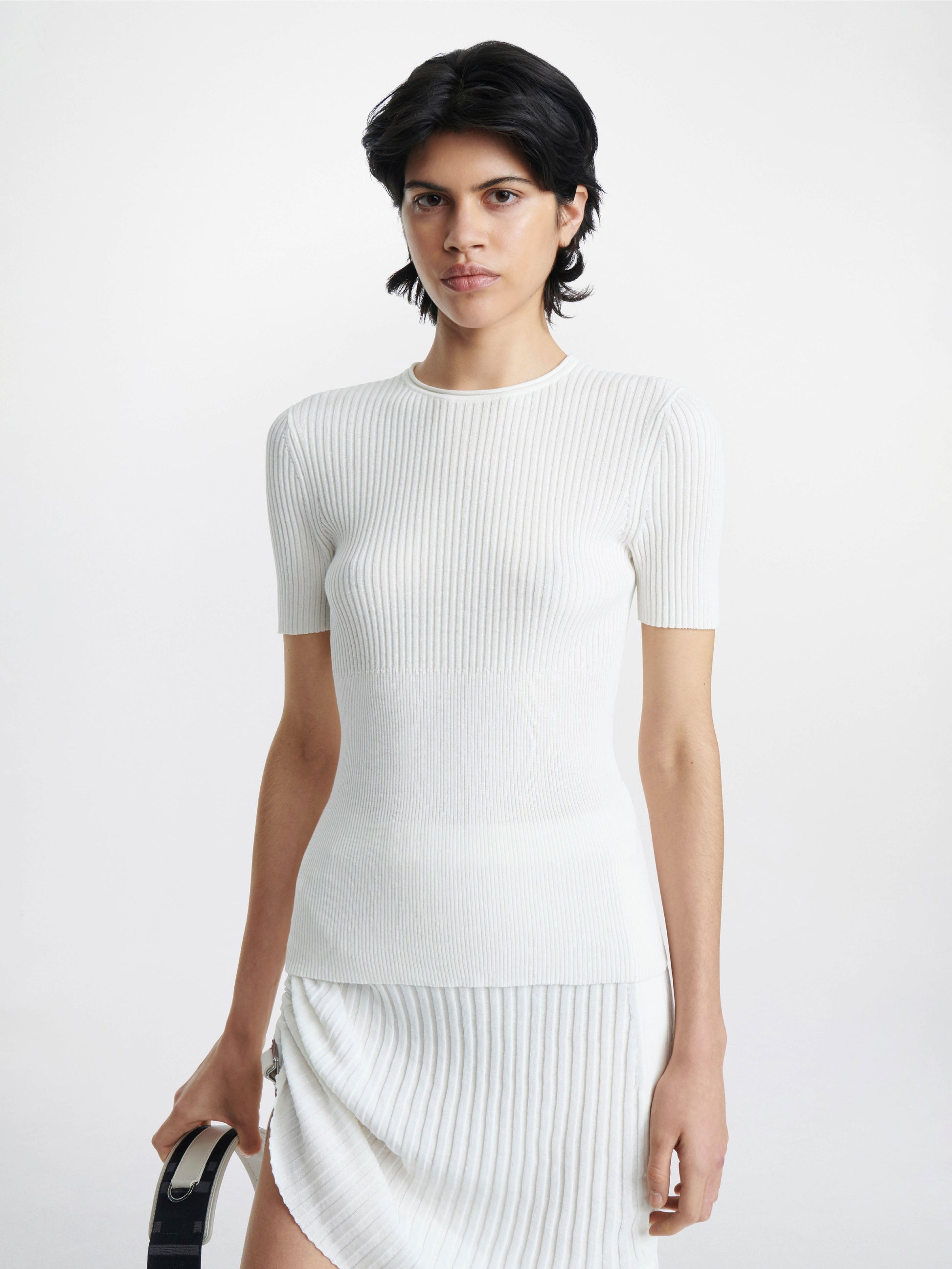 GRADIENT RIB T-SHIRT