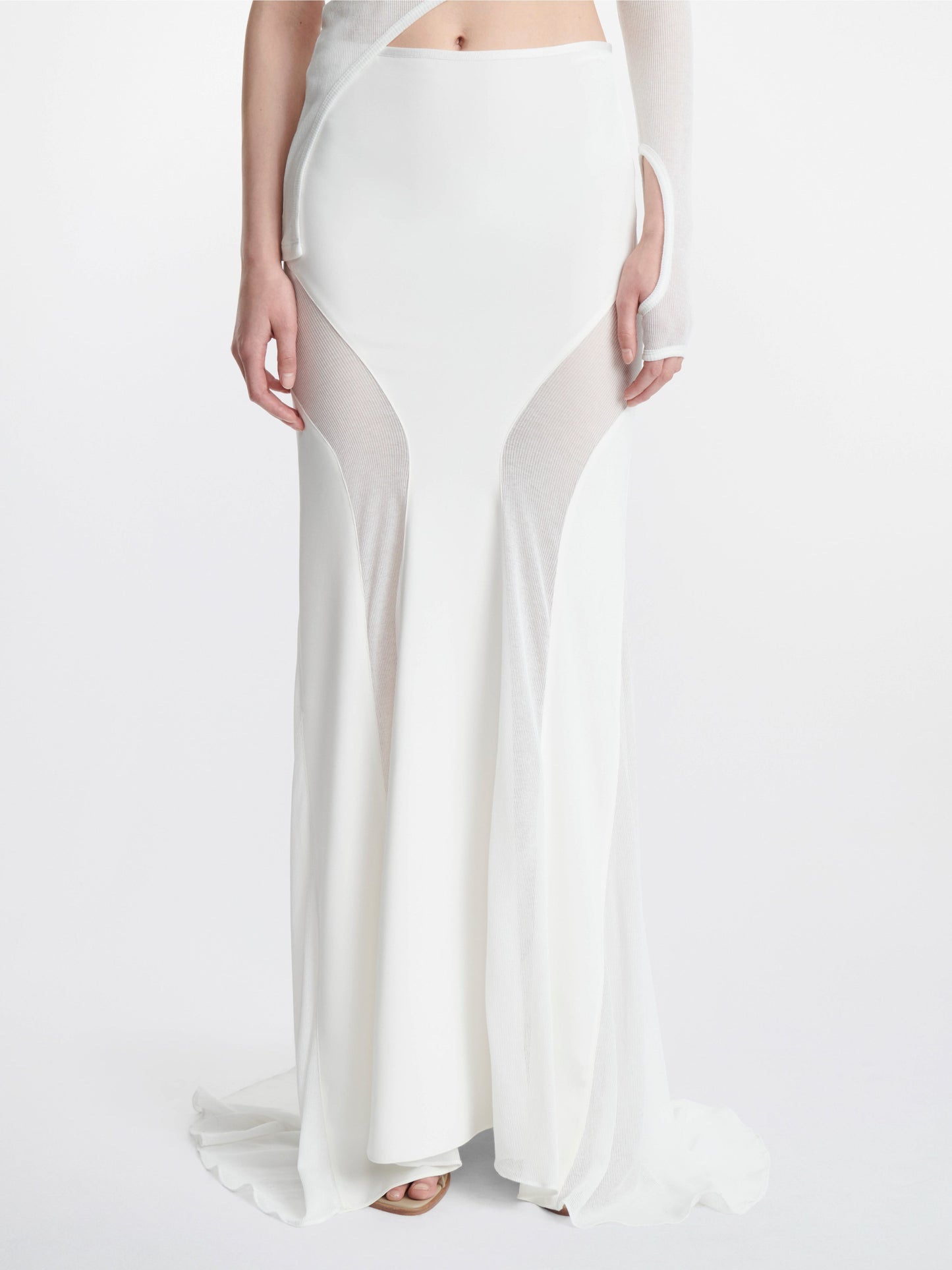 LIGHT CREPE GRADIENT SKIRT