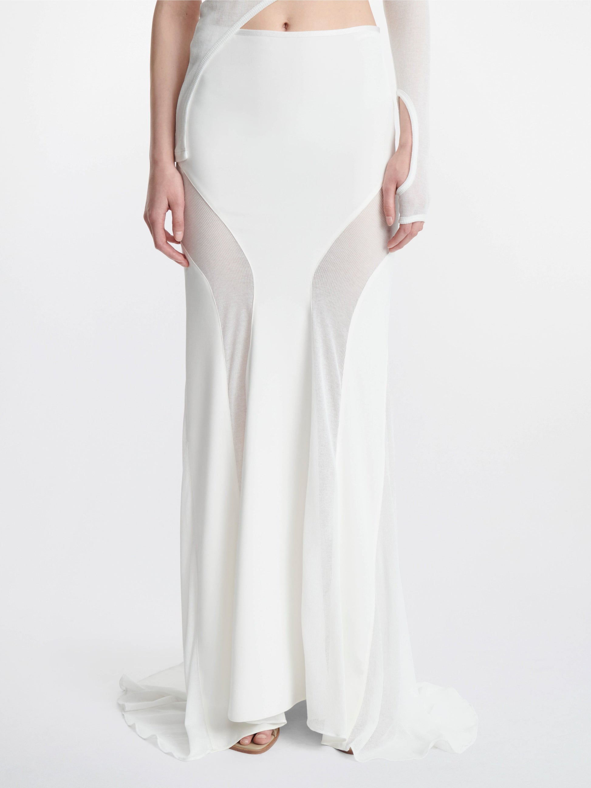 LIGHT CREPE GRADIENT SKIRT